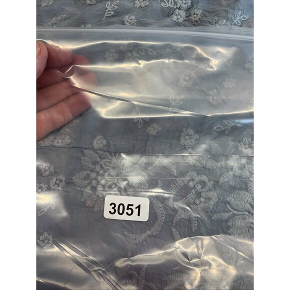 Johnny Was Top Womens XS Blue Flutter Sleeve Embroidered Tunic Resort Vacation - Picture 11 of 11